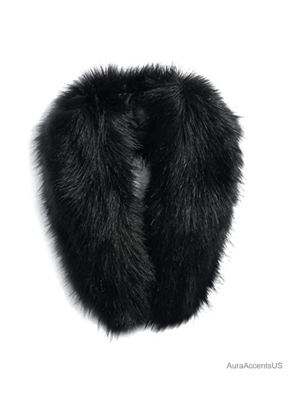 Faux Fur Collar Scarf Wrap Shawl for Women Men Winter Neck Warmer